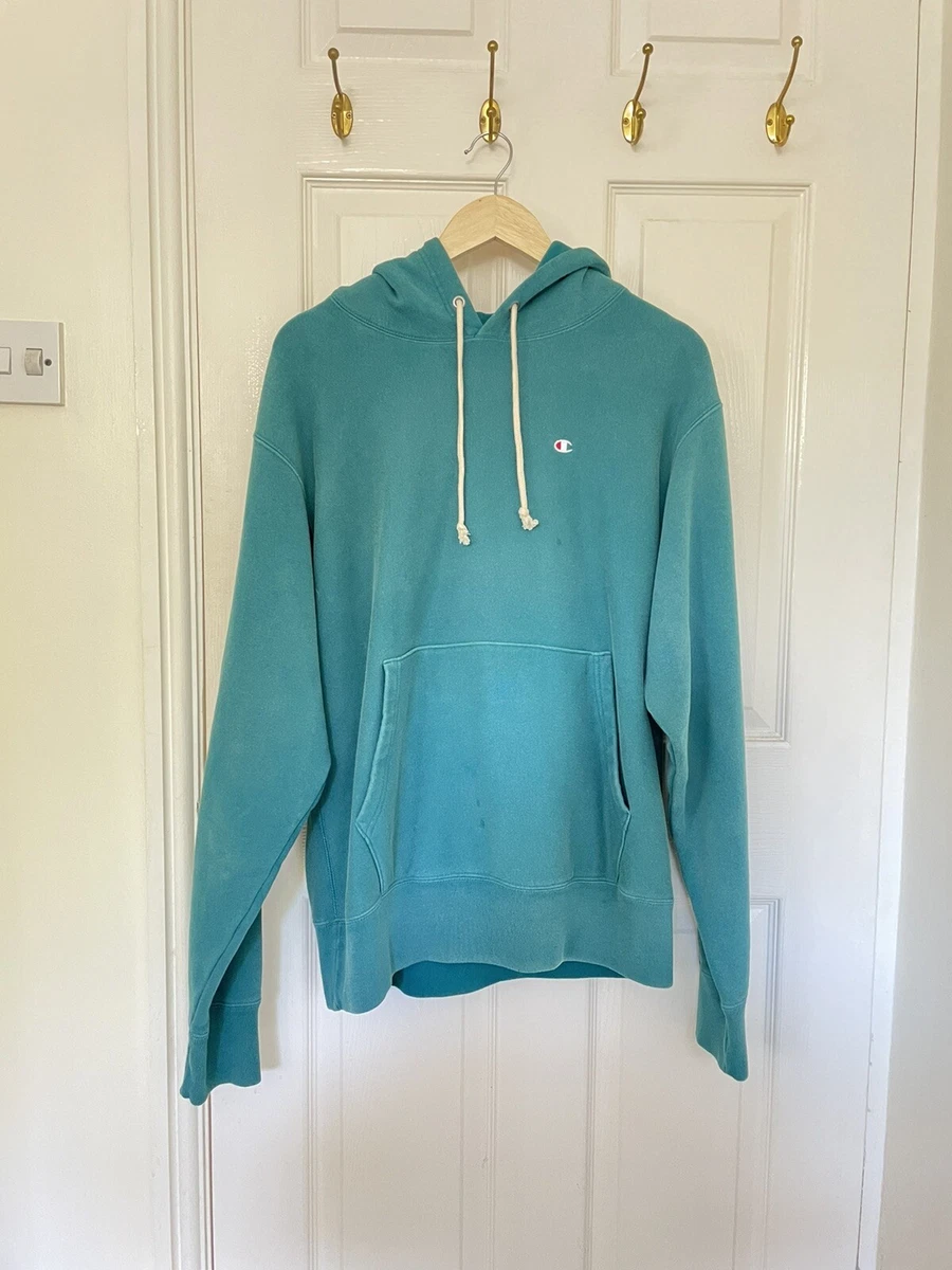 Champion Hoodie Turquoise Green Men s Size M