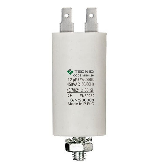 CONDENSATORE CAPACITORE 12µF 12uF 12 µF 450V 50/60Hz