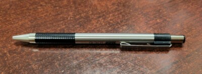 Zebra G301 Gel Retractable Medium Point Black Roller Ball Pen G-301 Silver NEW 