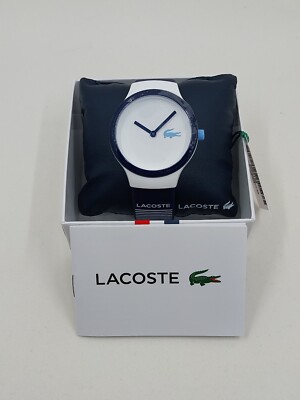 Lacoste Uhr Blau Damen Silikon Kautschuk Quarz Analog Rund