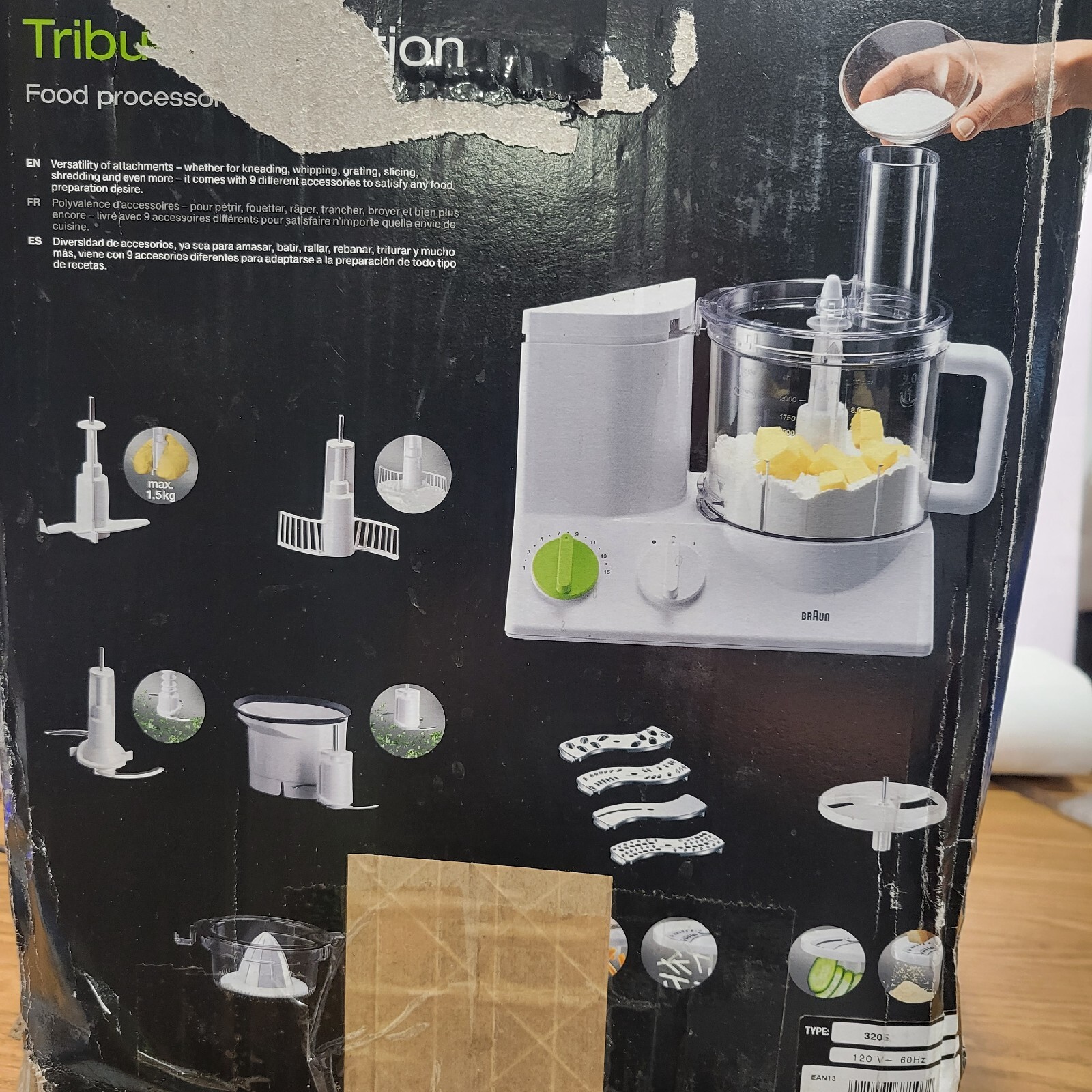 Braun 12 Cup Food Processor with Kugel Blade The Tribute Collection White 