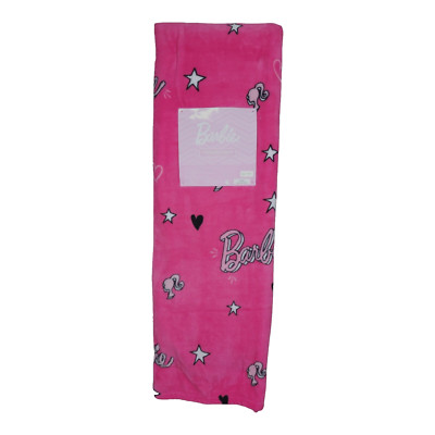 BARBIE Pink Plush Throw Blanket Oversized 60x70 Super Soft Warm New with Tags