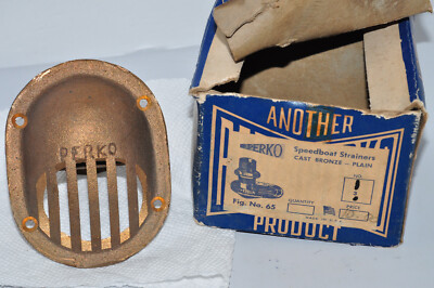 Perko Fig. No. 65 Speedboat Strainer Cast Bronze Plain (missing Screws)
