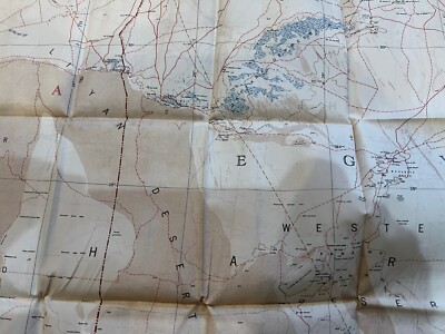 1950 USAF CL 301 CL 300 2 Sided Map Cloth Map Western Eastern Mediterranean