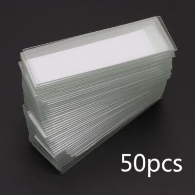 Microscope Accessories Kit 50Pcs 1mm Thickness Cavity Glass Coverslips Single