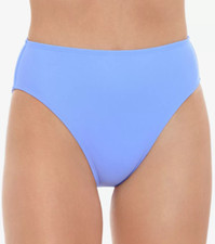 Salt  Cove Juniors' Solid High-Cut Bikini Bottoms Iris Size L 4000