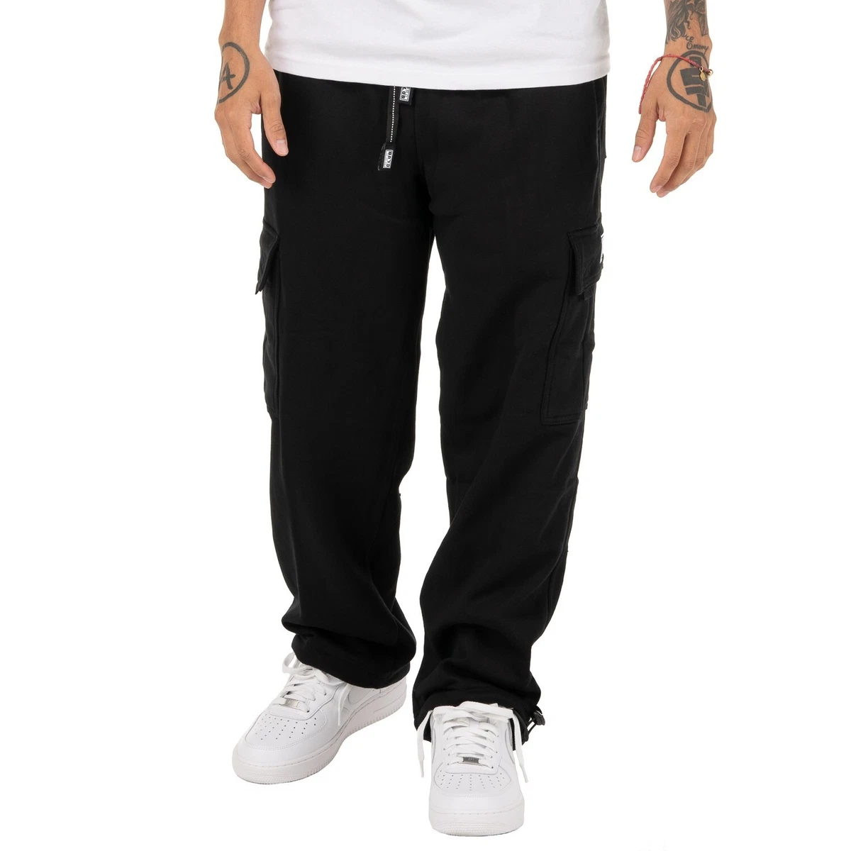 Pro Club Heavyweight Cargo Sweatpants Fleece Long Pants Comfort Activewear  