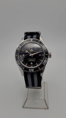 Custom James Bond SPECTRE Black Divers Watch Citizen Miyota 8215