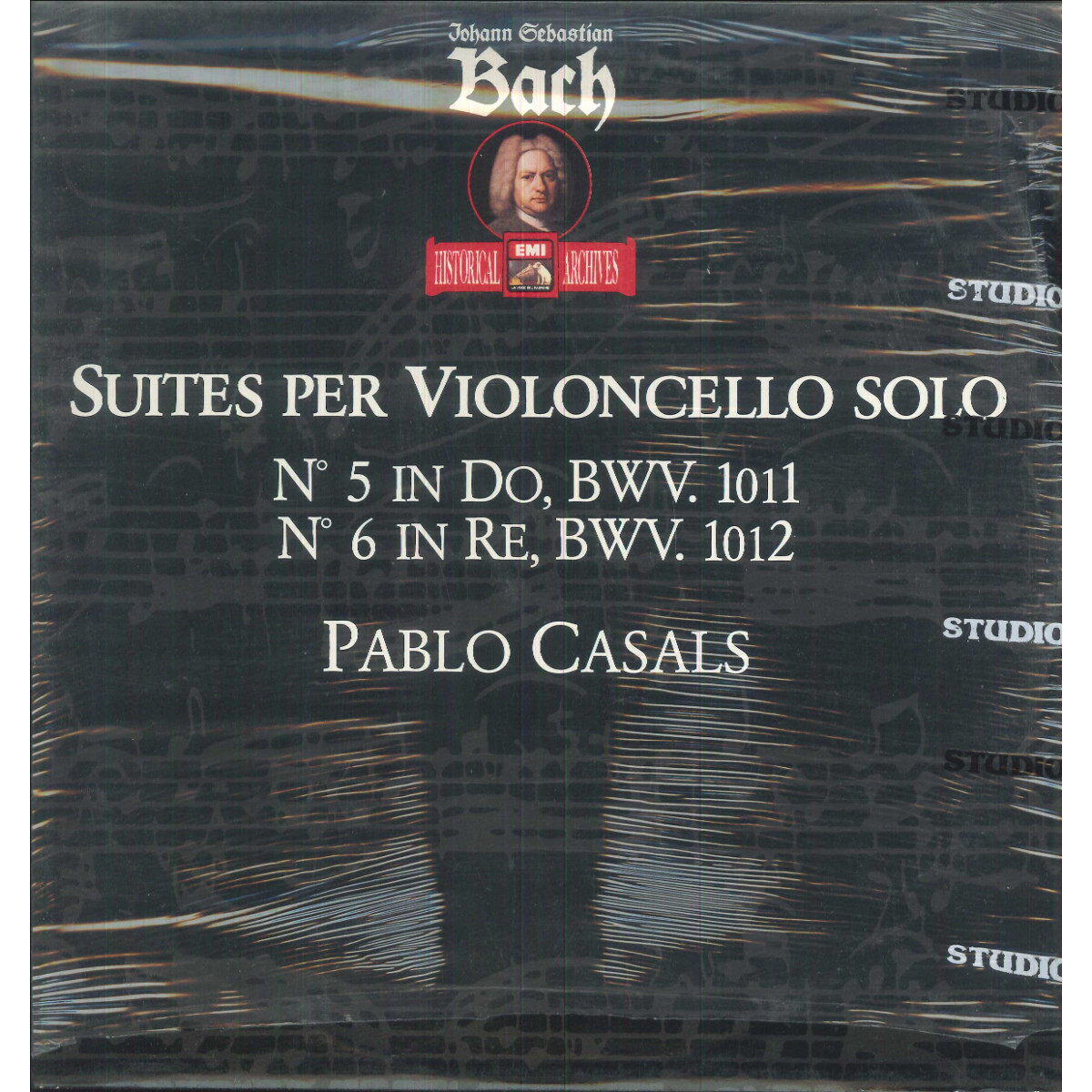 Bach ‎LP Vinyl Suites for Solo Cello No.5 in C, BWV.1011 No. 6 in D, BWV