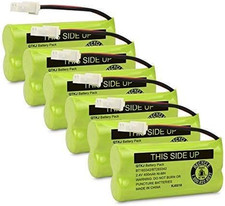 2.4V 400mAh NiMH Cord. Battery 6pk Repl BT183342 BT283342 BT162342/BT262342 Pack