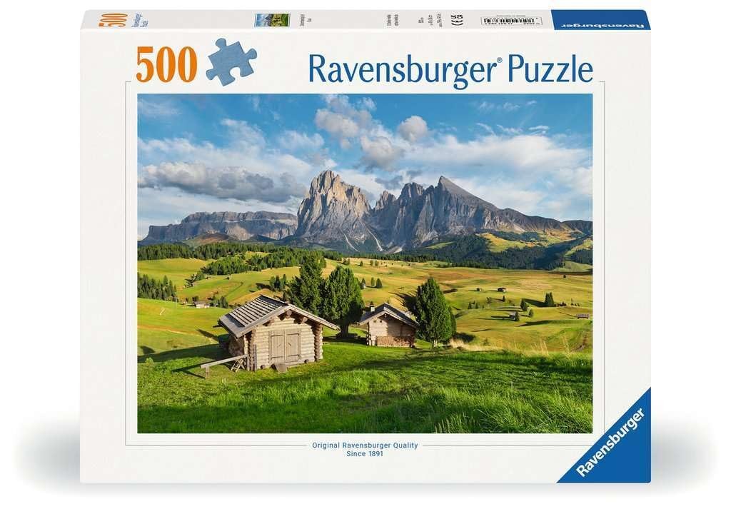 Erwachsenenpuzzle 500 Teile - Dolomitenidylle Seiser Alm