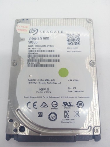 SEAGATE **ST500VT000** 500GB *** SATA HDD Notebook 2,5 Zoll #NFP2029