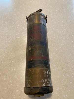 VTG 1930's Fyr-Fyter Super Model A Brass Fire Extinguisher