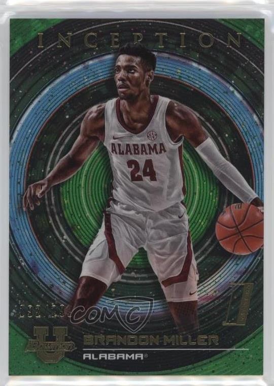 2022-23 Bowman Inception University Green Foil 192/299 Brandon Miller #49 6k2