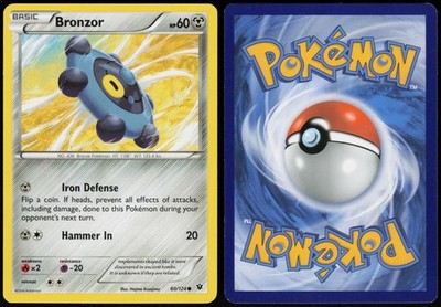 Bronzor 60/124 Fates Collide Common Kusajima leicht bespielt