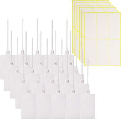 Large Plastic Parcel Label Tags Self Locking Nylon Writable Marker Ties Luggage