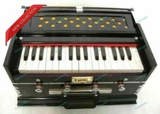 Indian Musical Instrument Harmonium 32 keys 4 Stopper Double Kail Wood Harmonium