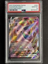 2021 Pokemon Sword & Shield Evolving Skies #065 Espeon Vmax PSA 10 GEM MINT