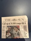 Desert Storm/Gulf War Original Newspaper Lot 1991 Front Pages "War in Gulf" — photo 3