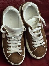 Furla scarpe da donna sneaker numero 36 marroni scarpe per il tempo libero sportive