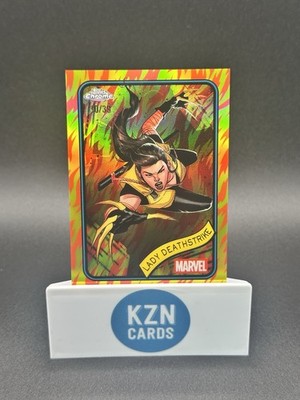 2025 Topps Chrome Marvel Human Torch Refractor /39 #64 Lady Deathstrike