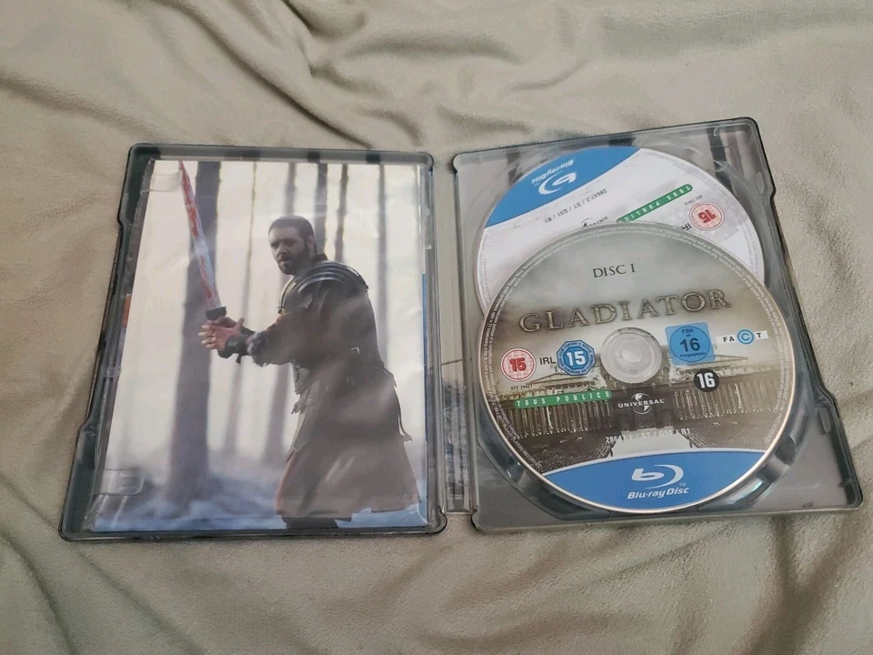 GLADIATOR - Blu Ray 2-DISC COLLECTOR'S EDITION STEELBOOK - RUSSELL CROWE - OOP Foto 4 de 4