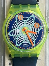 Swatch GJ107 Wave Rebel Nuovo - Guardare Foto Per Piccola Crepa Sul Cinturino