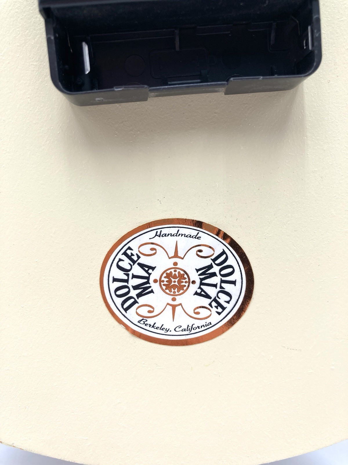 Dolce Mia Nursery Clock Circus Animals Fabric Handmade Vtg Berkeley CA 10” Works