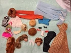 Vintage Barbie Stacey Casey Clothes Heads Lot As Is TLC