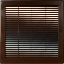 / 10'' X 10'' Inch Opening Measurement / Brown Square Vent External Grille with 