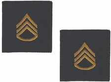 Lote de 2 Parche Rango SSG Ejército de Estados Unidos 2" Gancho Trasero Estado Mayor Sargento E6