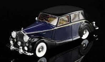 1:43 Minichamps ROLLS ROYCE SILVER WRAITH 1952 BLUE & BLACK TRUE SCALE MINIATURE