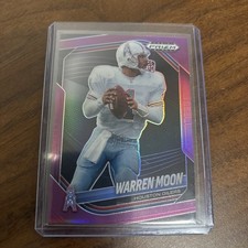 2025 Panini Prizm Black- Warren Moon #65 - Purple Prizm /99 - Houston Oilers