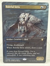 Baleful Strix (Borderless) Commander: Bloomburrow Regular