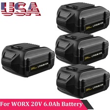 20V 6.0AH For WORX 20Volt Max Extend Lithium Battery WA3520 WA3525 WA3575 WG155