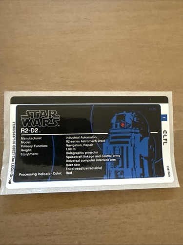 ✨LEGO STAR WARS R2-D2 75308 INSTRUCTION MANUAL ONLY WITH STICKER✨ - Picture 4 of 5