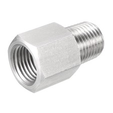 Pipe Fitting Reducer Adapter 1/4 NPT Male to 1/4 G Female Stainless Steel