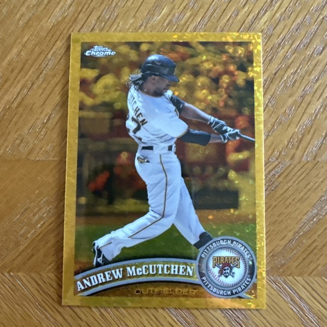 2011 Topps Chrome Andrew McCutchen #8 Canary Refractor 1/1 Pittsburgh Pirates