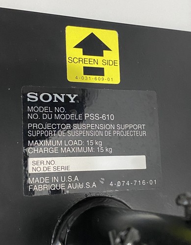 SONY PSS-610 BEAMERHALTERUNG - Bild 6 von 12