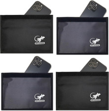 4 Faraday Bag Anti-Tracking GPS RFID Car Key Signal Blocker Wallet Shielding Pou