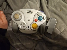 Old Skool Falcon GC Wireless Controller for Nintendo Game Cube NGC - Silver *OB*