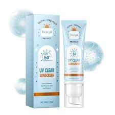 Mineral Face Sunscreen SPF 50 with Hyaluronic Acid, Brightening Non-greasy