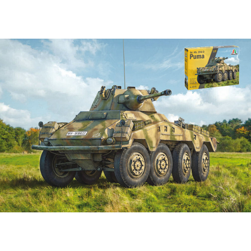 SD.KFZ.234/2 Puma Kit 1:35 Italeri Kit Mezzi Militari -D- Neues Modell-image