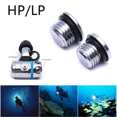 #ad Scuba Port Plug Diving Regulator Replacement Screw High Pressure Low Pressure $6.45