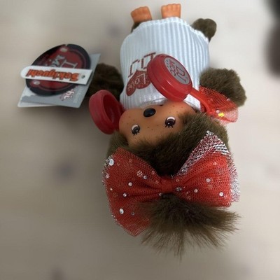 Sekiguchi DJ Monchhichi MCC Plush Set of 2 Tagged Used from Japan
