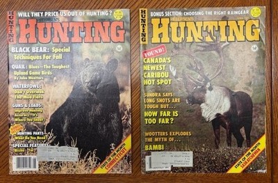 Two vintage magazines Petersens HUNTING APRIL AUGUST 1981