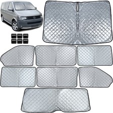 Sonnenschutz Verdunklung 8-teilig für VW Bus Transporter T5 T6 2003-2019
