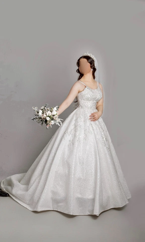 White Princess Wedding Dress Bridal 36-42 - Image 4 of 4