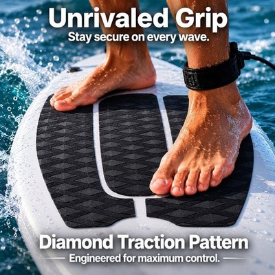 3x Deck-Traktionspads zum Selbermachen, Fuß-Deck-Grip-Pads für