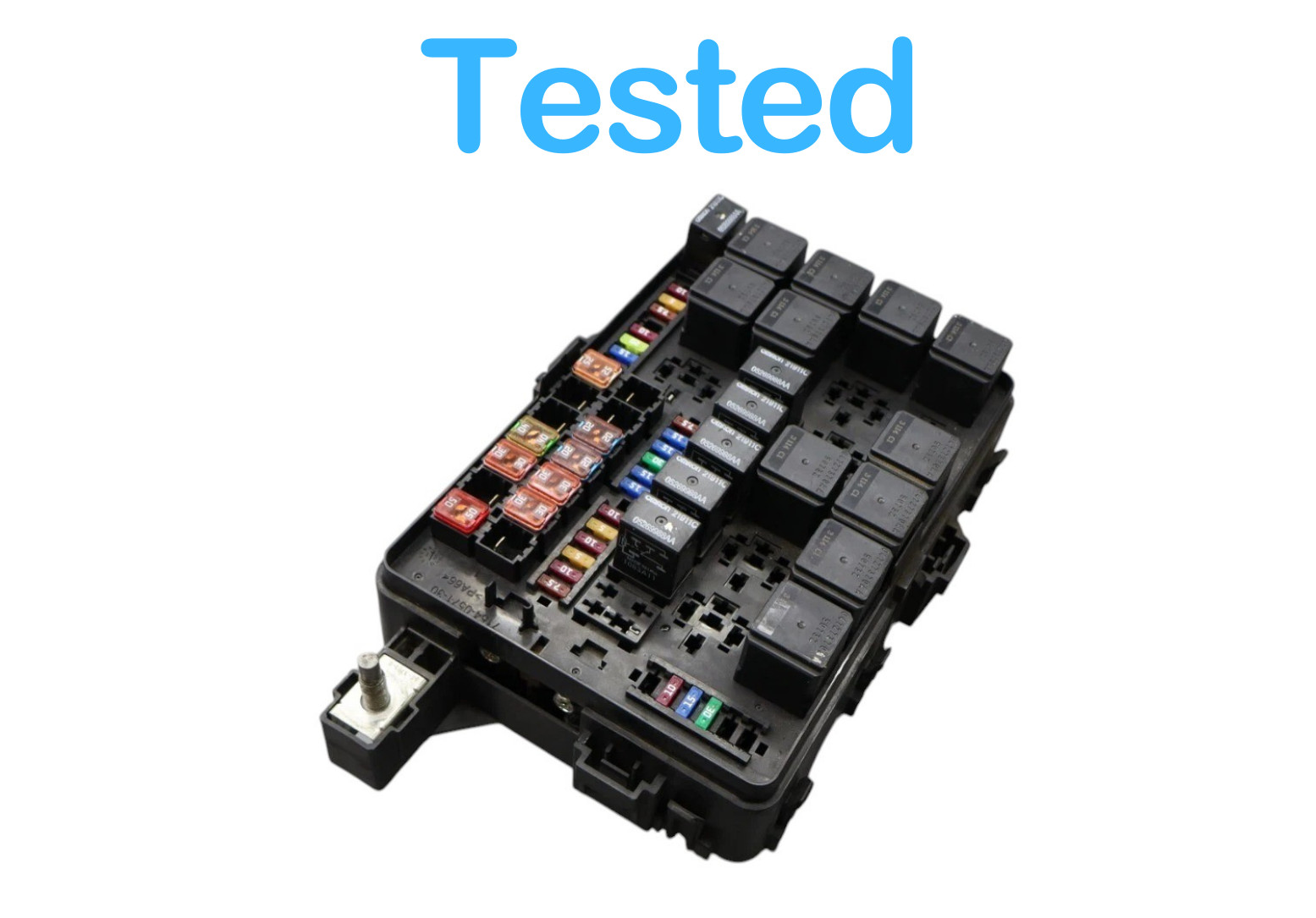 14-17 Maserati Ghibli Engine Fuse Box Battery Relay Assembly Black 670008650 Oem